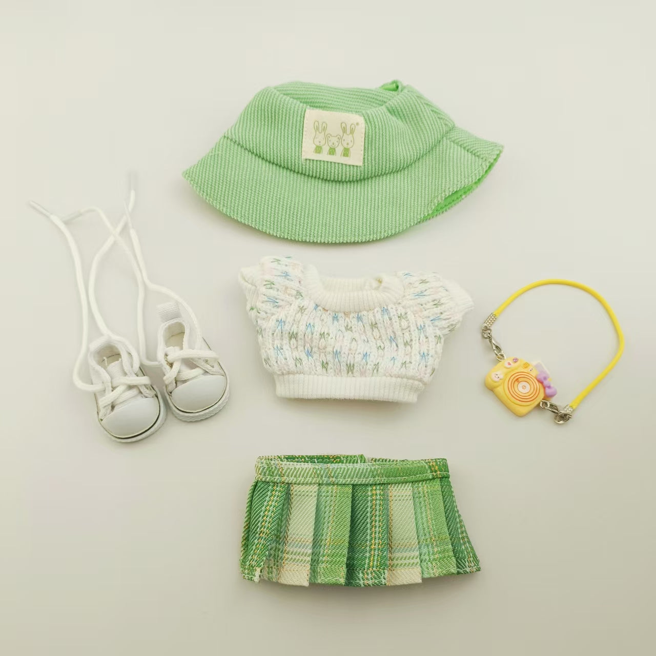 Cute Hat Shoes Doll Clothes Outfit Set For LABUBU
