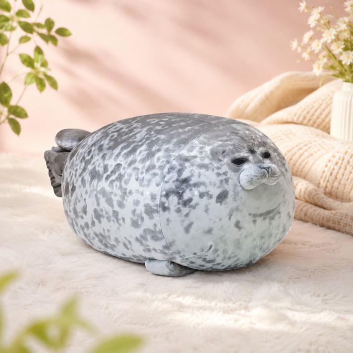 Angry Chubby Blob Seal Pillow