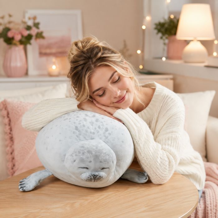 Chubby Blob Seal Pillow