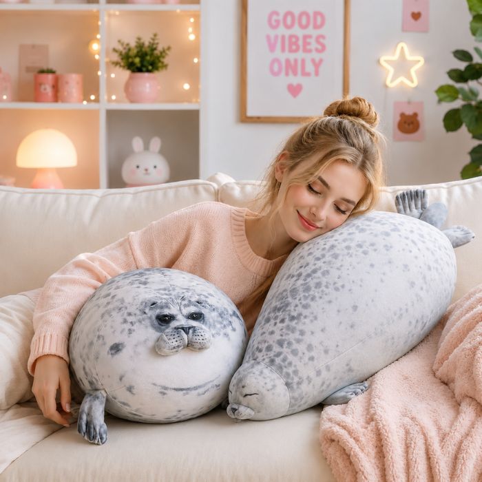 Chubby Blob Seal Pillow