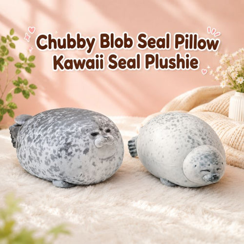 Chubby Blob Seal Pillow
