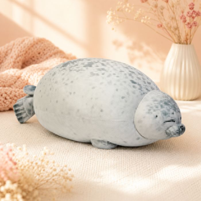 Happy Chubby Blob Seal Pillow
