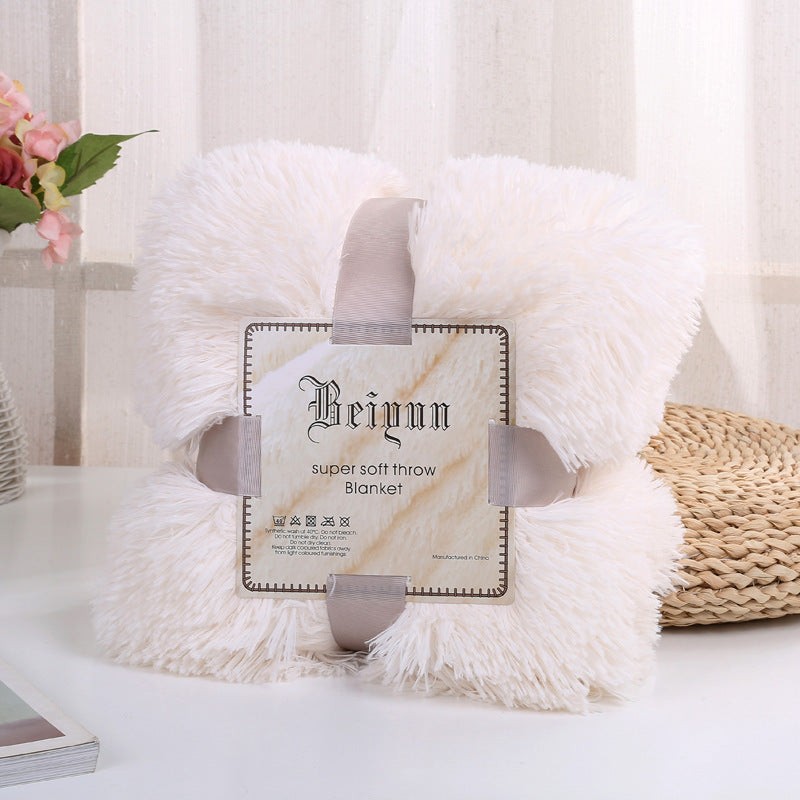 Childrens Photo Background Double Fleece Plush White Blanket