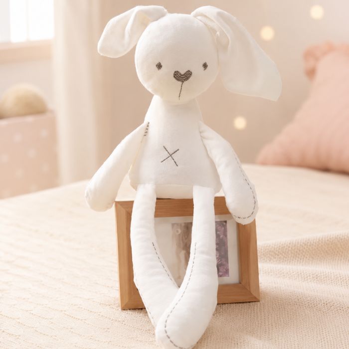 baby appease rabbit toy Stuffed Animal Plushie White