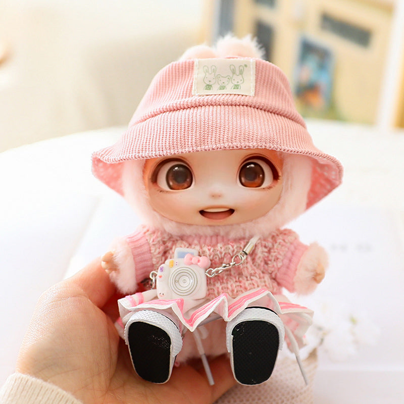 Cute Hat Shoes Doll Clothes Outfit Set For LABUBU