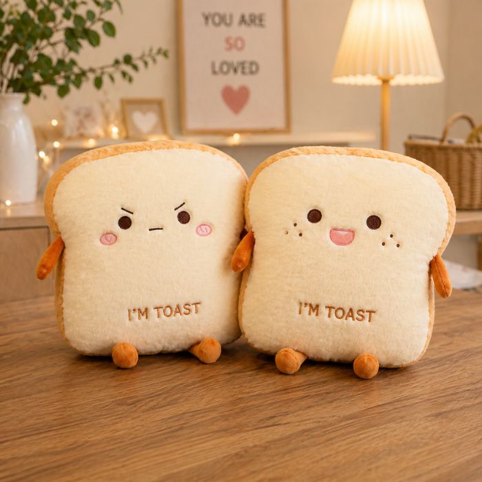 i am Toast Pillow Plush