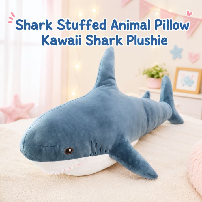 shark stuffed animal pillow