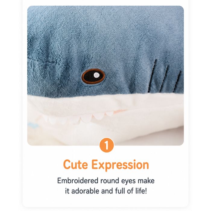 shark stuffed animal pillow